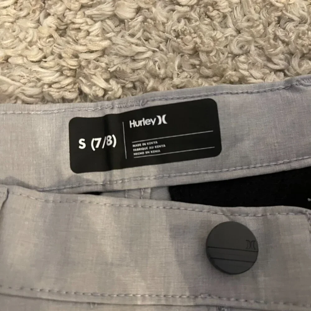 Hurley Boys Gray Hybrid Shorts S (7/8) NWOT